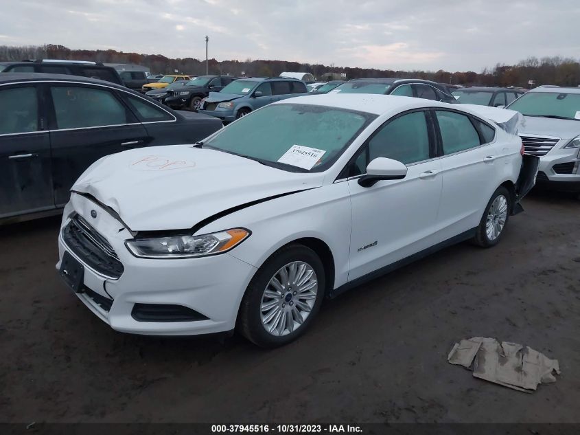 2014 Ford Fusion Hybrid S VIN: 3FA6P0UU1ER368980 Lot: 37945516