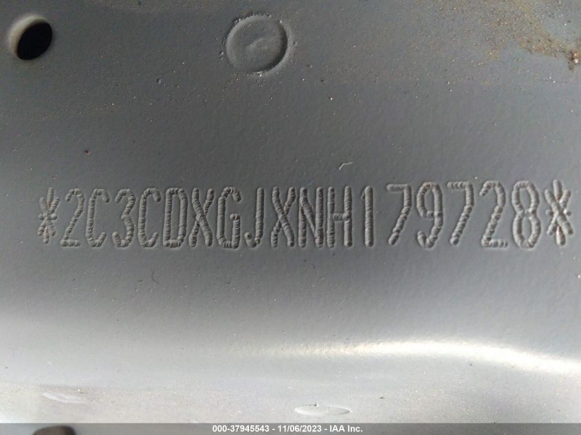 2022 Dodge Charger Scat Pack Widebody VIN: 2C3CDXGJXNH179728 Lot: 37945543