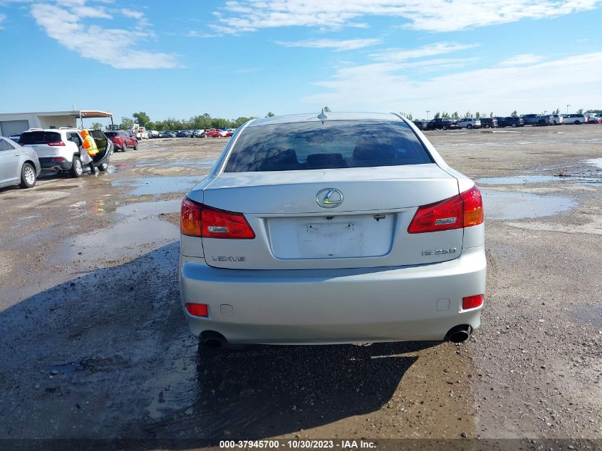 2008 Lexus Is 250 VIN: JTHBK262382073224 Lot: 37945700