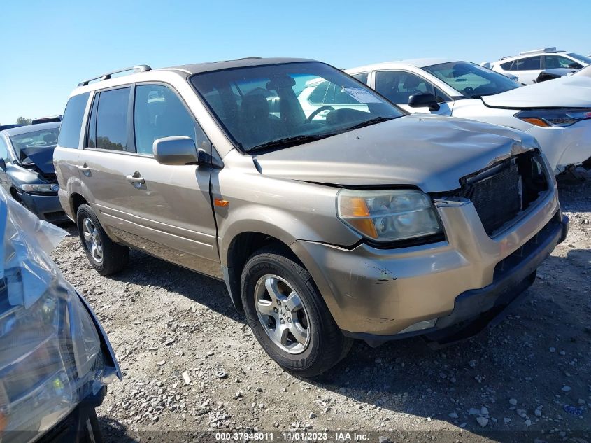 2006 Honda Pilot Ex-L VIN: 2HKYF18726H557626 Lot: 37946011