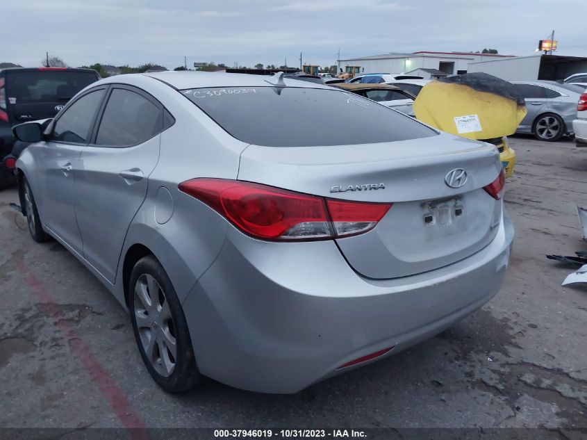 2012 Hyundai Elantra Limited VIN: KMHDH4AEXCU187011 Lot: 37946019