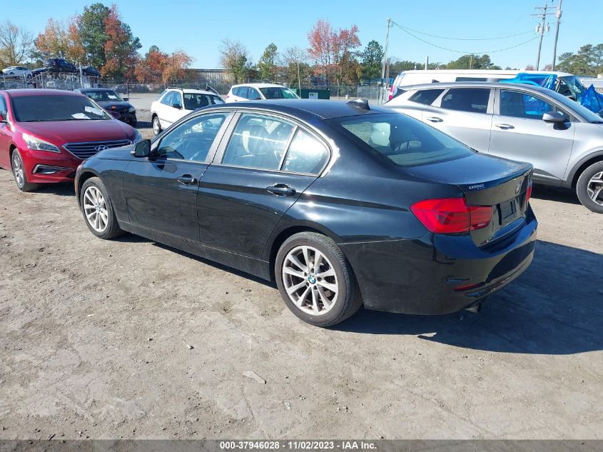 2017 BMW 320I VIN: WBA8E1G35HNT72522 Lot: 37946028