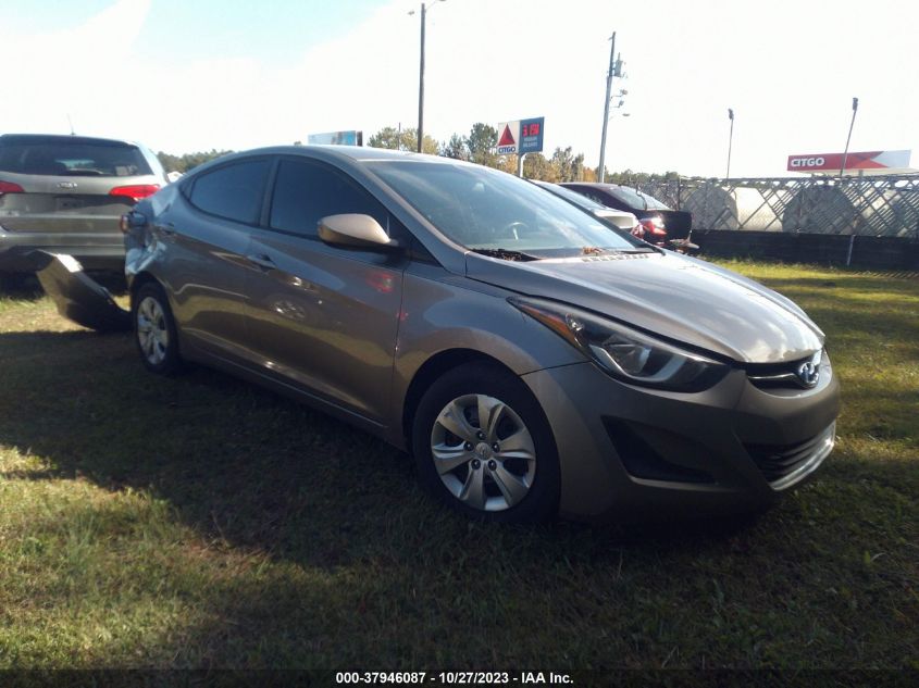 2016 Hyundai Elantra Se VIN: 5NPDH4AE5GH787519 Lot: 37946087