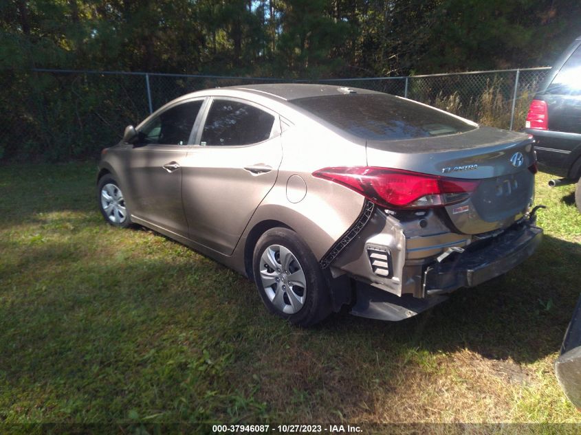 2016 Hyundai Elantra Se VIN: 5NPDH4AE5GH787519 Lot: 37946087