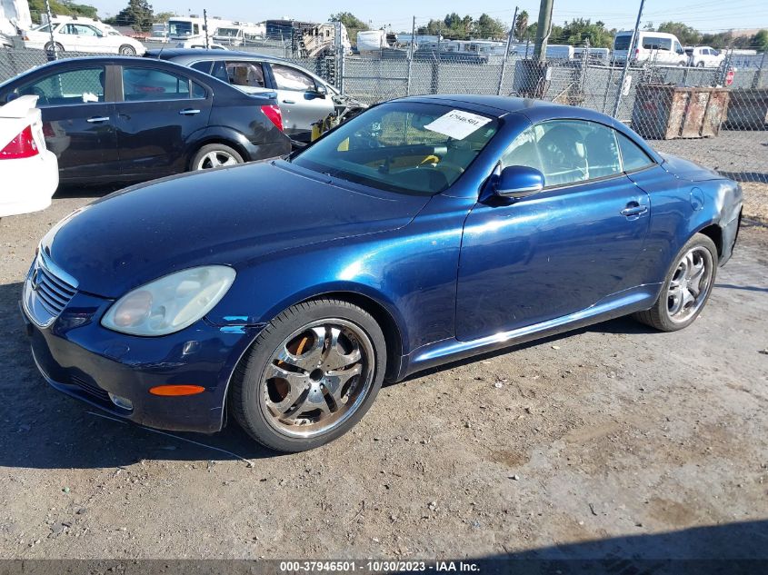 2002 Lexus Sc 430 VIN: JTHFN48Y620034264 Lot: 37946501