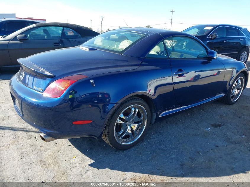 2002 Lexus Sc 430 VIN: JTHFN48Y620034264 Lot: 37946501