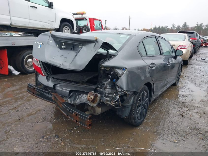 2012 Honda Civic Sdn Lx VIN: 2HGFB2F56CH523642 Lot: 37946768