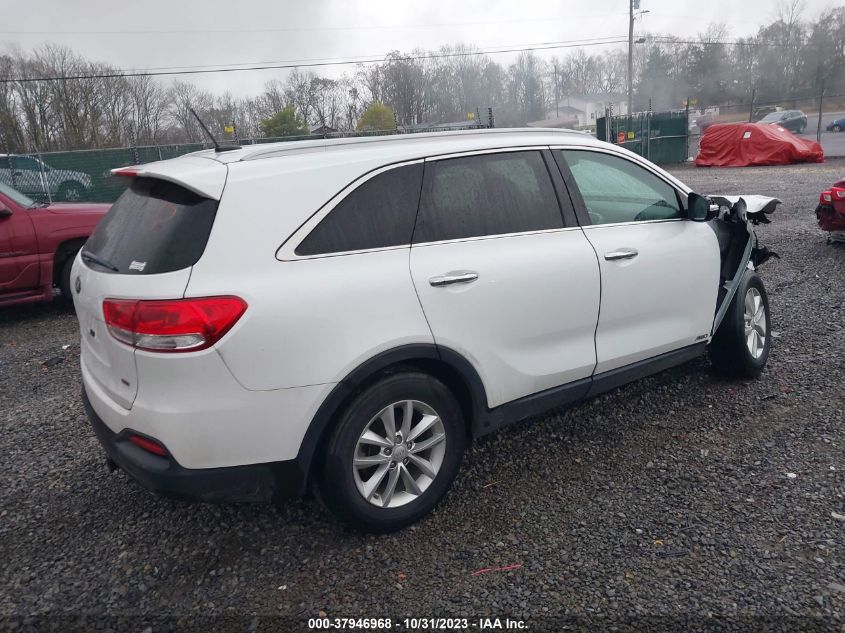 2017 Kia Sorento 2.4L Lx VIN: 5XYPGDA38HG277849 Lot: 37946968