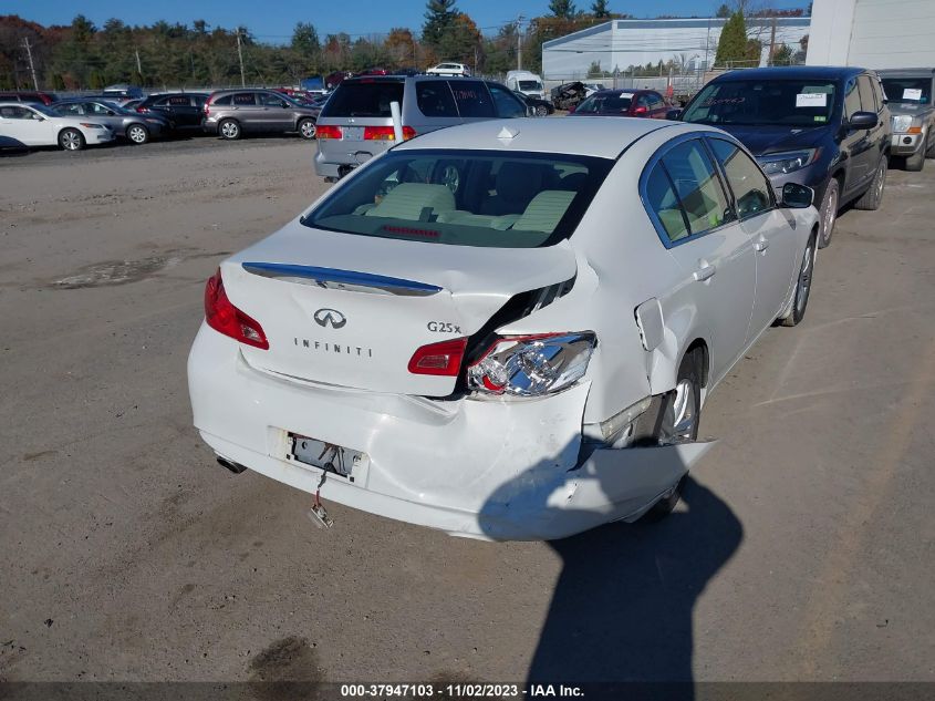 2012 Infiniti G25X X VIN: SHHEP23904U206888 Lot: 37947103