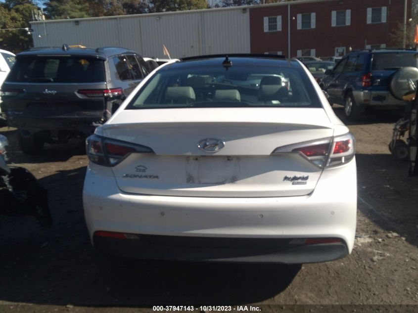 2016 Hyundai Sonata Hybrid Limited VIN: KMHE34L19GA030672 Lot: 37947143