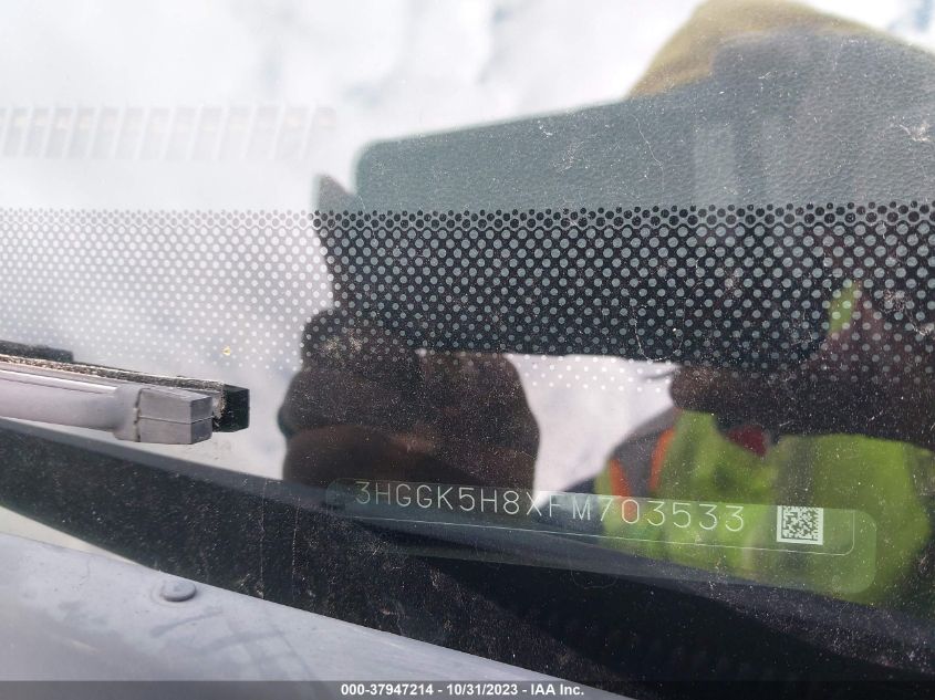 2015 Honda Fit Ex-L/Ex VIN: 3HGGK5H8XFM703533 Lot: 37947214