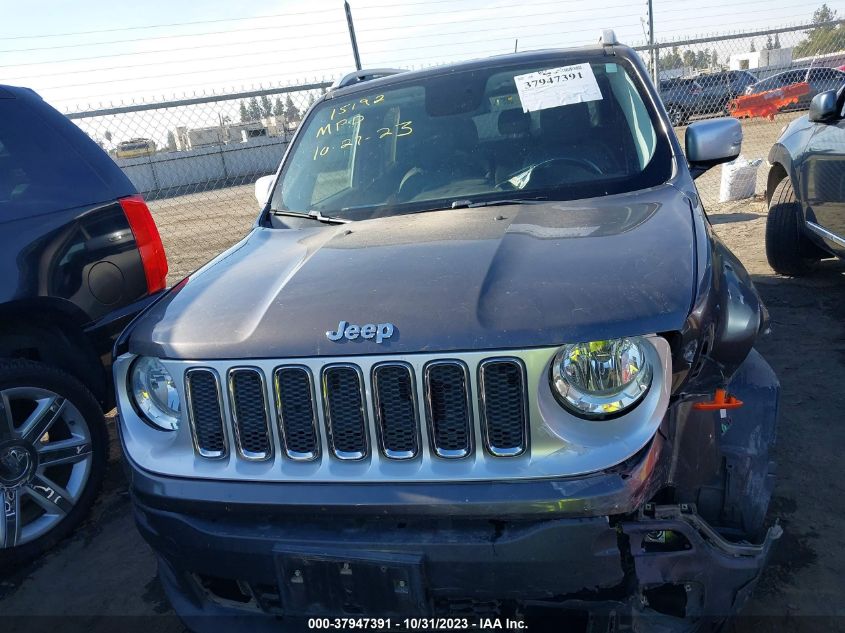 2016 Jeep Renegade Limited VIN: ZACCJADT7GPE06477 Lot: 37947391