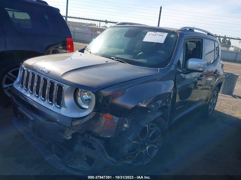 2016 Jeep Renegade Limited VIN: ZACCJADT7GPE06477 Lot: 37947391
