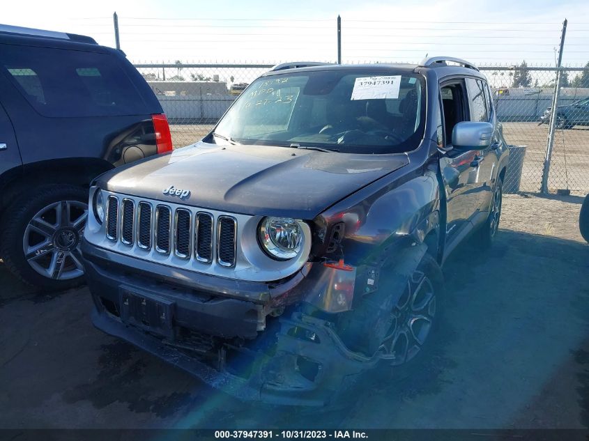 2016 Jeep Renegade Limited VIN: ZACCJADT7GPE06477 Lot: 37947391