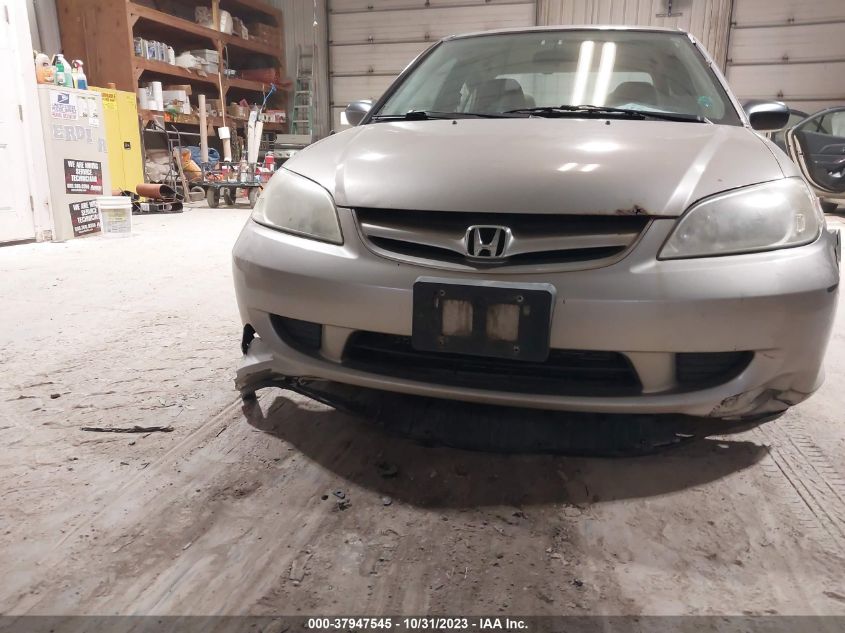 2004 Honda Civic Lx VIN: 1HGES16534L001125 Lot: 37947545