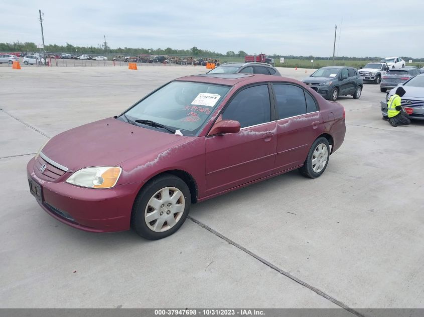 2002 Honda Civic Ex VIN: 2HGES26892H504071 Lot: 37947698