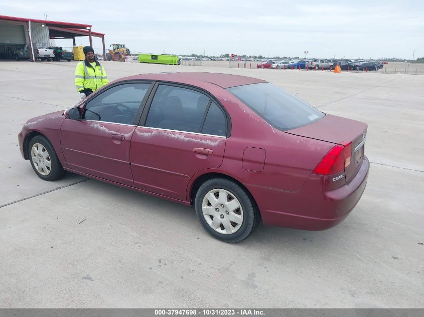 2002 Honda Civic Ex VIN: 2HGES26892H504071 Lot: 37947698