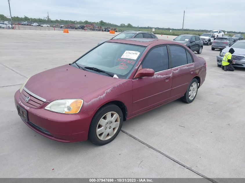 2002 Honda Civic Ex VIN: 2HGES26892H504071 Lot: 37947698