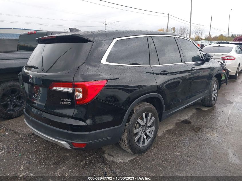 2021 Honda Pilot Awd Ex-L VIN: 5FNYF6H53MB076372 Lot: 37947702