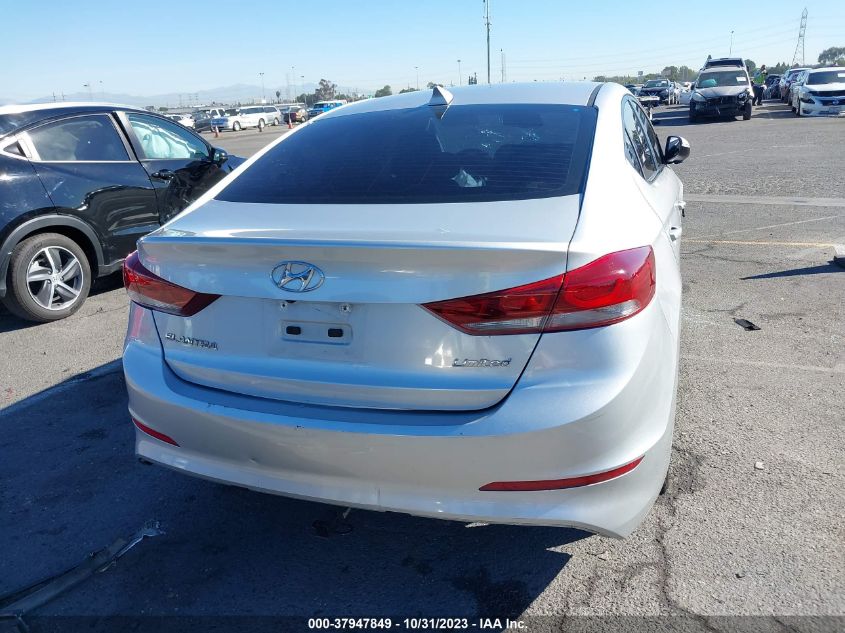 2018 Hyundai Elantra Limited VIN: 5NPD84LFXJH226858 Lot: 37947849