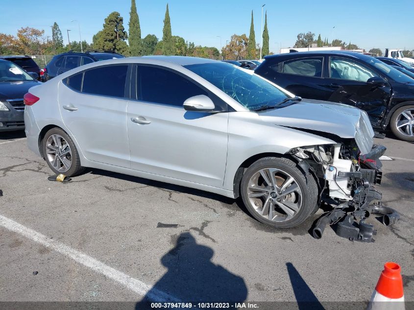 2018 Hyundai Elantra Limited VIN: 5NPD84LFXJH226858 Lot: 37947849