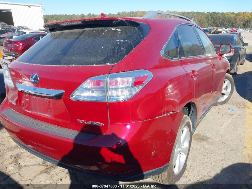 2010 Lexus Rx 450H VIN: JTJBC1BA5A2406256 Lot: 37947883