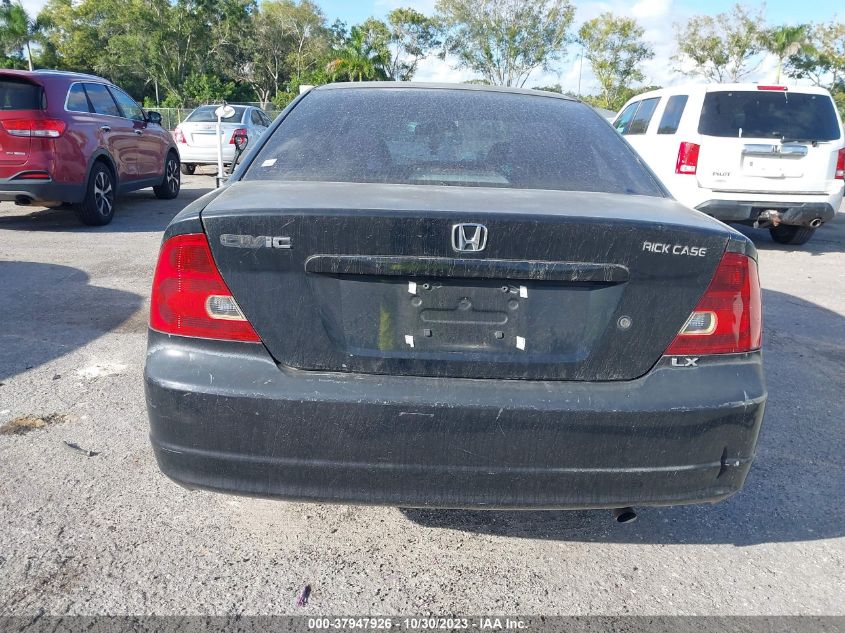 2003 Honda Civic Lx VIN: 1HGEM225X3L085948 Lot: 37947926