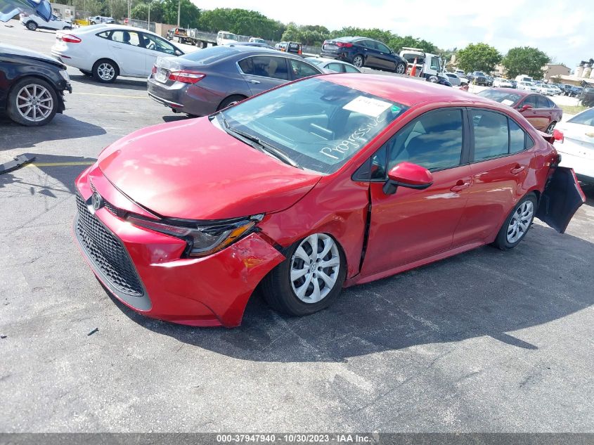 2021 Toyota Corolla Le VIN: 5YFEPMAE2MP185909 Lot: 37947940