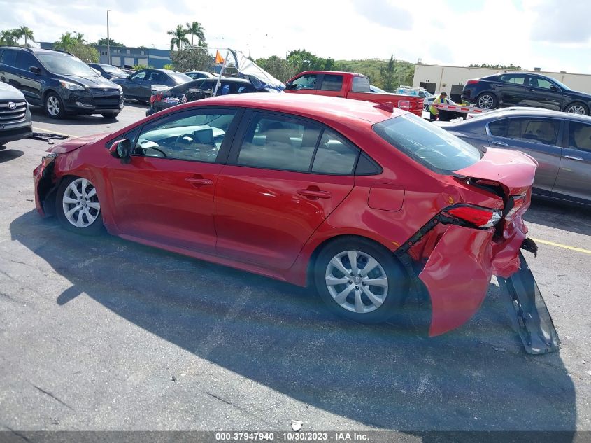 2021 Toyota Corolla Le VIN: 5YFEPMAE2MP185909 Lot: 37947940