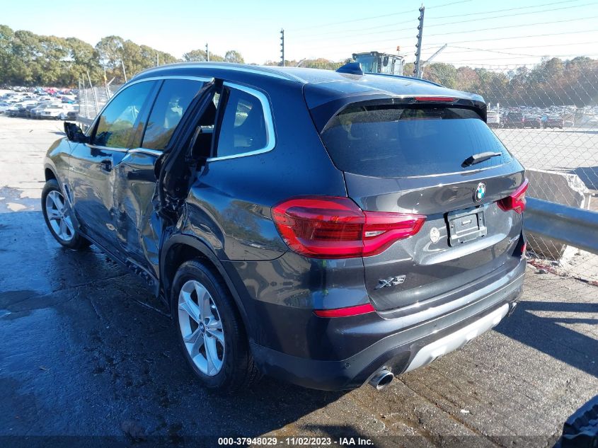 2019 BMW X3 xDrive30I VIN: 5UXTR9C55KLE14523 Lot: 37948029