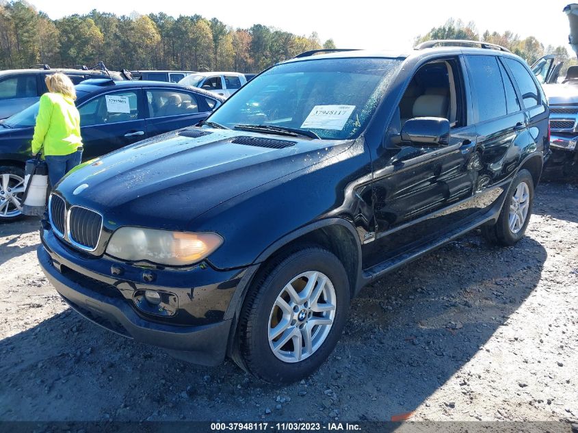 2006 BMW X5 3.0I VIN: 5UXFA13596LY27246 Lot: 37948117