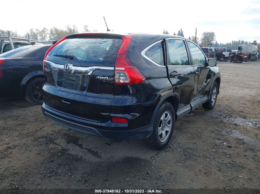 2016 Honda Cr-V Lx VIN: 2HKRM4H33GH647345 Lot: 37948162