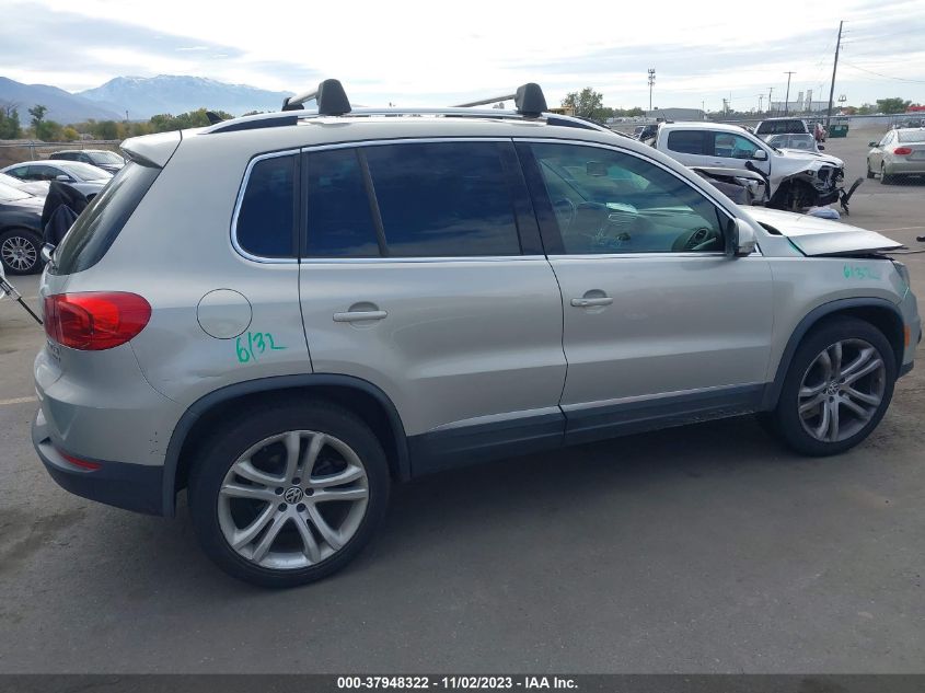 2013 Volkswagen Tiguan Sel VIN: WVGBV7AX0DW522351 Lot: 37948322