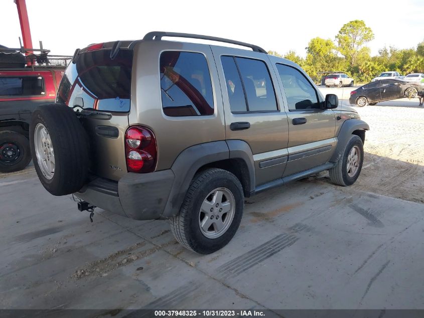 2006 Jeep Liberty Sport VIN: 1J4GL48K36W286204 Lot: 37948325