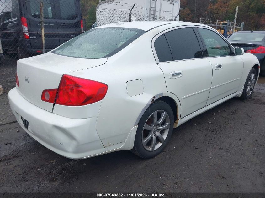 2006 Infiniti G35 Sedan VIN: JNKCV51F26M603806 Lot: 37948332