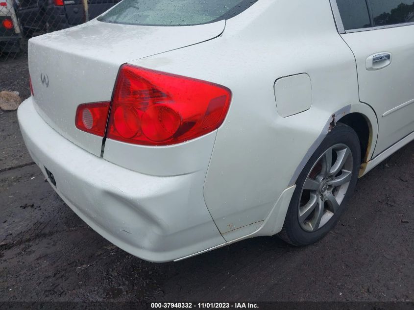 2006 Infiniti G35 Sedan VIN: JNKCV51F26M603806 Lot: 37948332