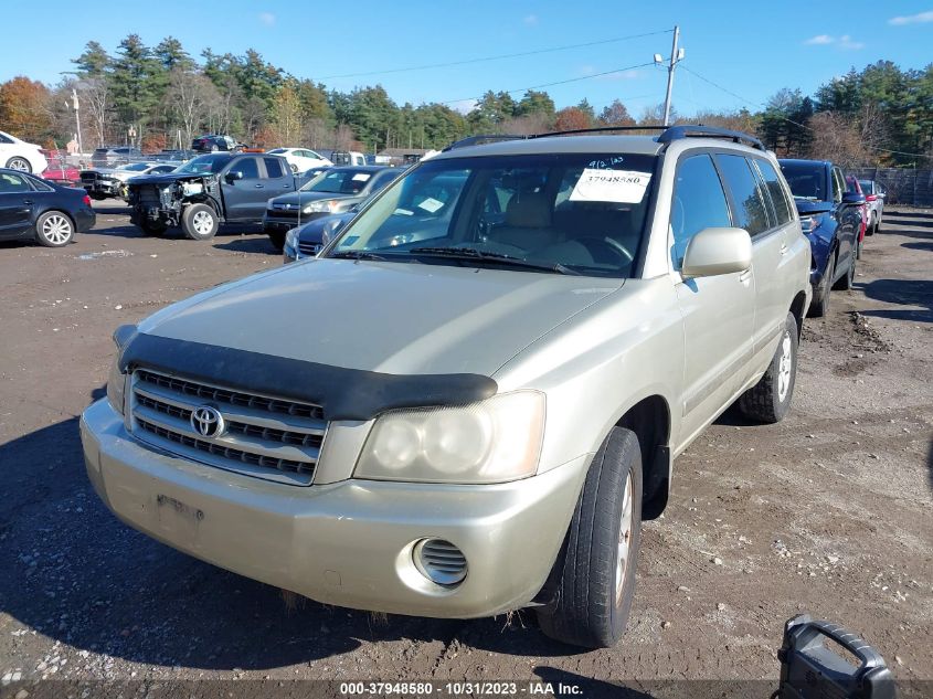 2003 Toyota Highlander VIN: JTEHF21A030150338 Lot: 37948580