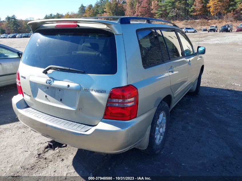 2003 Toyota Highlander VIN: JTEHF21A030150338 Lot: 37948580