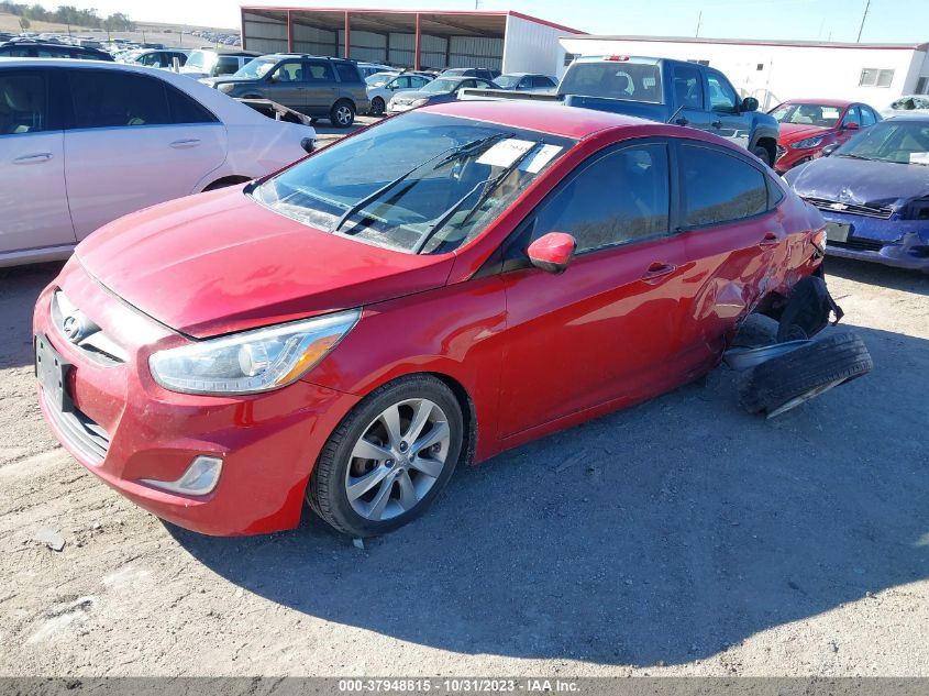 2014 Hyundai Accent Gls VIN: KMHCU4AE9EU604273 Lot: 37948815