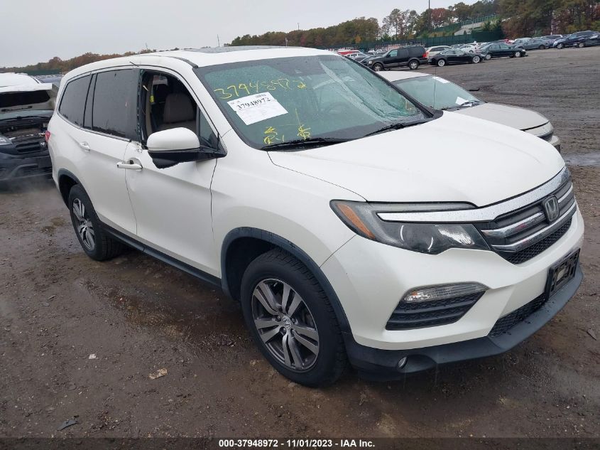 2016 Honda Pilot Ex-L VIN: 5FNYF6H60GB038417 Lot: 37948972