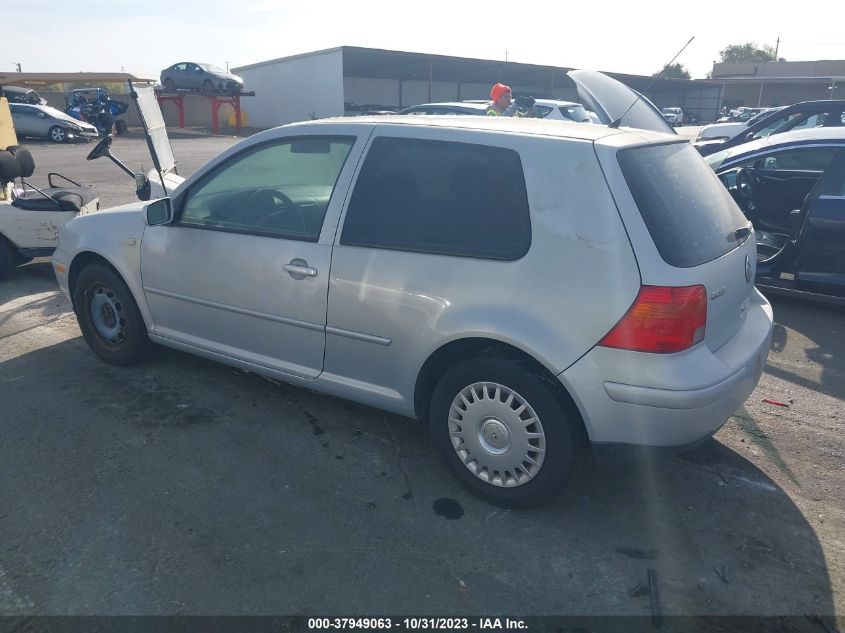 2000 Volkswagen Golf Gl VIN: WVWBC21J8YW555418 Lot: 37949063