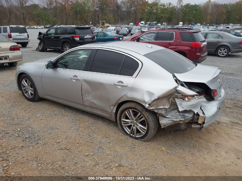 2012 Infiniti G37 Journey VIN: JN1CV6AP7CM627078 Lot: 37949086