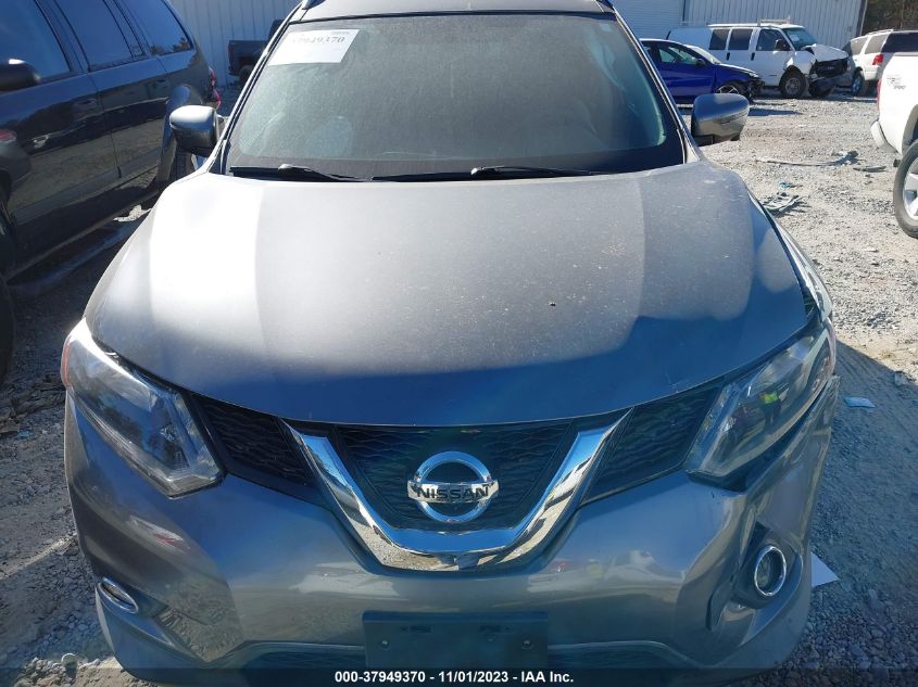 2016 Nissan Rogue Sv VIN: KNMAT2MVXGP685431 Lot: 37949370