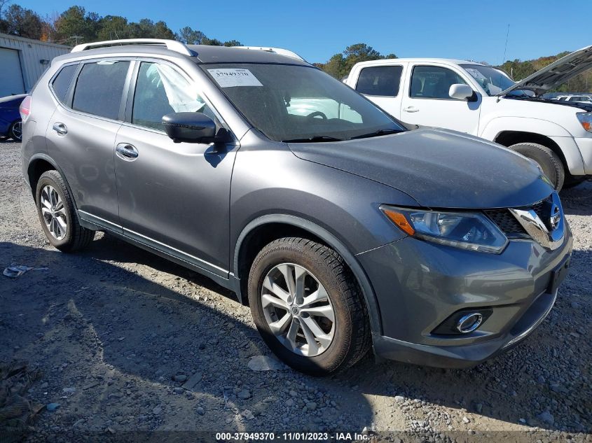 2016 Nissan Rogue Sv VIN: KNMAT2MVXGP685431 Lot: 37949370