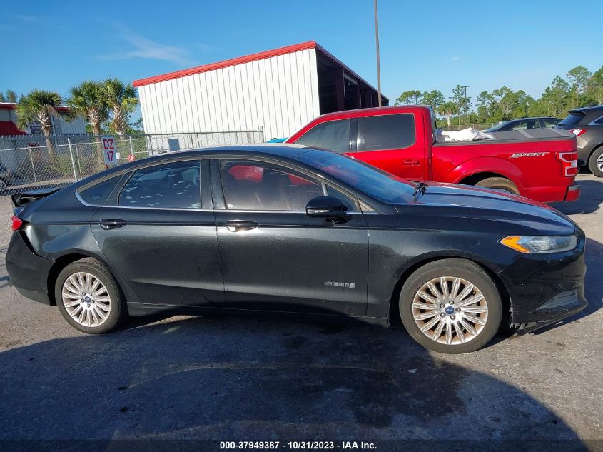 2013 Ford Fusion Hybrid Se VIN: 3FA6P0LU5DR356413 Lot: 37949387