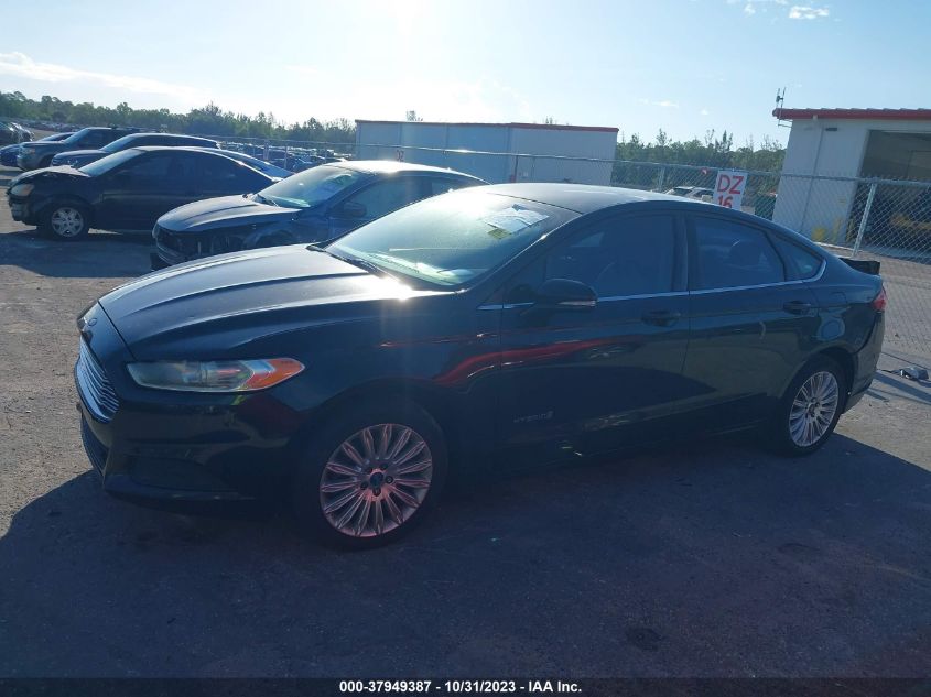 2013 Ford Fusion Hybrid Se VIN: 3FA6P0LU5DR356413 Lot: 37949387