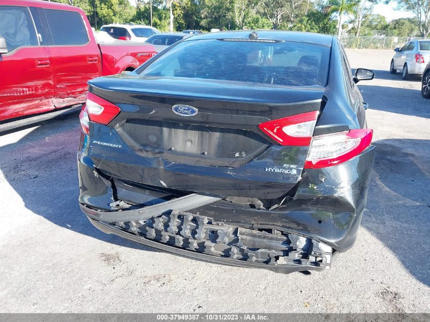 2013 Ford Fusion Hybrid Se VIN: 3FA6P0LU5DR356413 Lot: 37949387