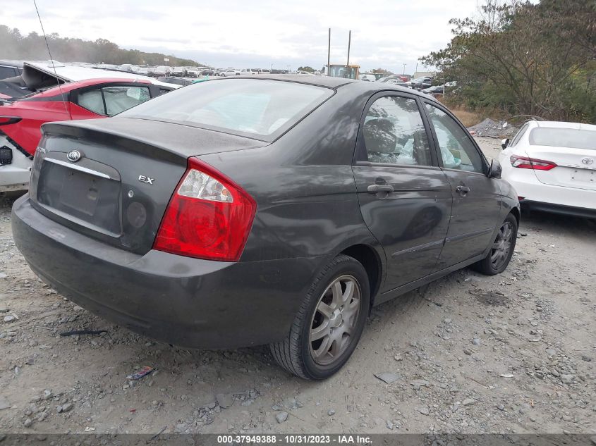 2006 Kia Spectra Ex/Lx/Sx VIN: KNAFE121165208596 Lot: 37949388