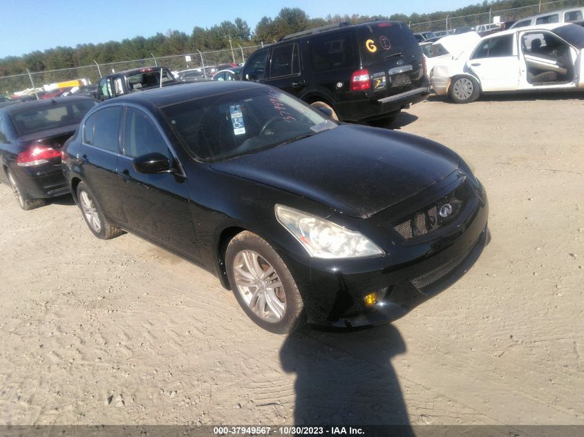 2013 Infiniti G37X X VIN: JN1CV6AR1DM357901 Lot: 37949567