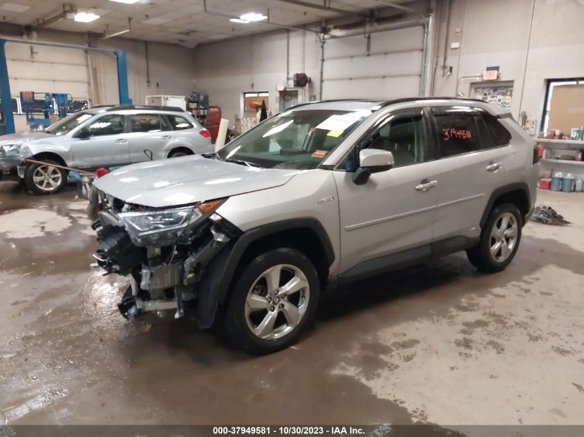 2020 Toyota Rav4 Hybrid Limited VIN: 2T3DWRFVXLW048631 Lot: 37949581